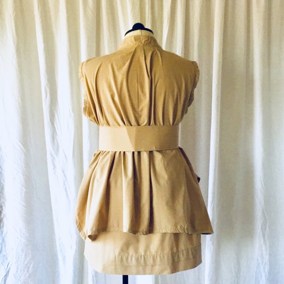 Handmade Designer . Safari wrap top/skirt Set - Picture 4 of 8